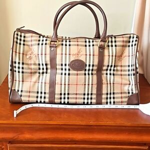 Vintage Burberry PVC/Leather Boston Bag